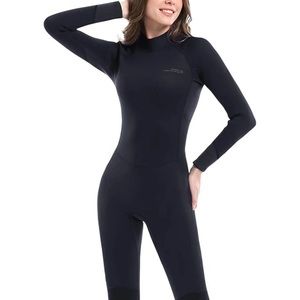 Black full body wetsuit